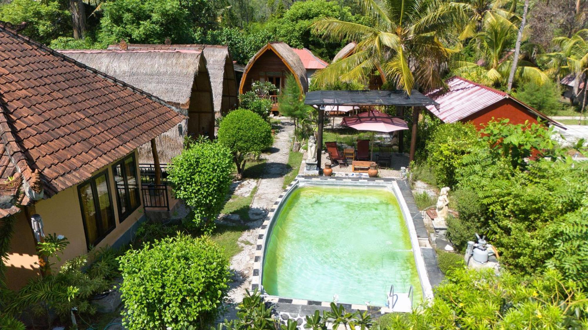 Bunga Bungalows Гили-Мено Экстерьер фото