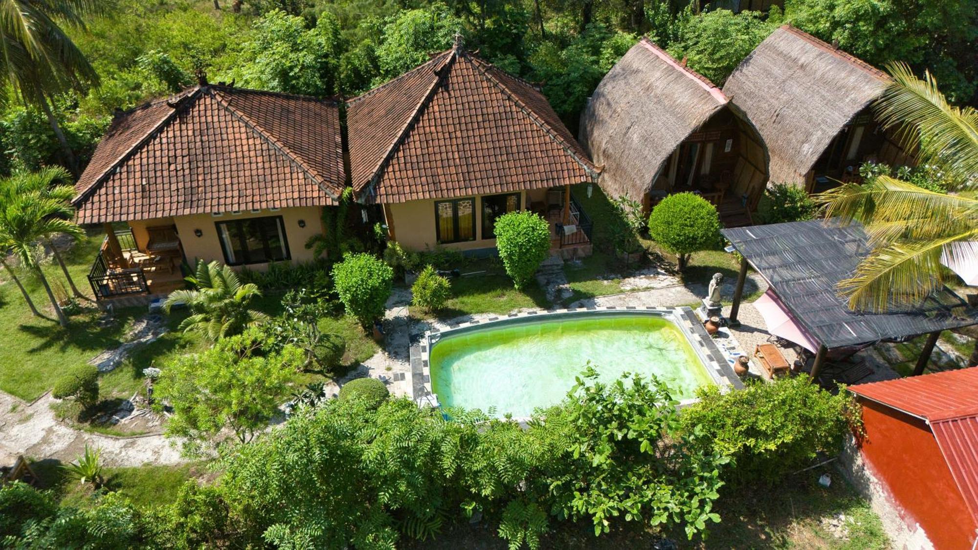Bunga Bungalows Гили-Мено Экстерьер фото